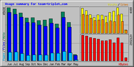 Usage summary for team-triplet.com